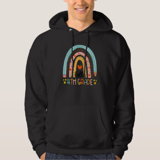 Sudadera Arcoíris Hola Cuarto Maestro De 4º Grado Primer Dí