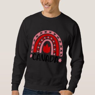 Sudadera Arcoiris lindo Feliz Día de Canadá Arce Bandera Ca