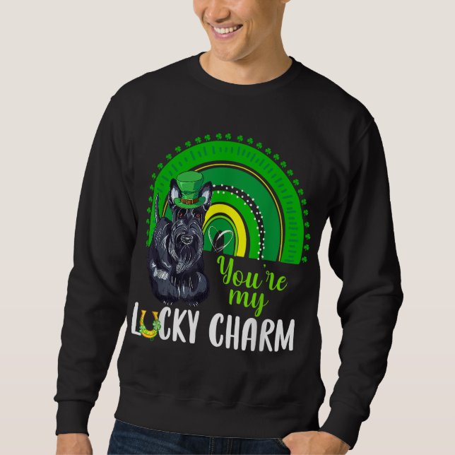 Sudadera Arcoiris Lucky Charm Scottie Perg Lover St Patrick (Anverso)