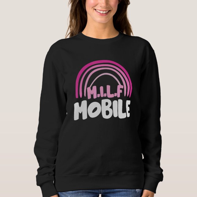 Sudadera Arcoíris Móvil M I L F (Anverso)