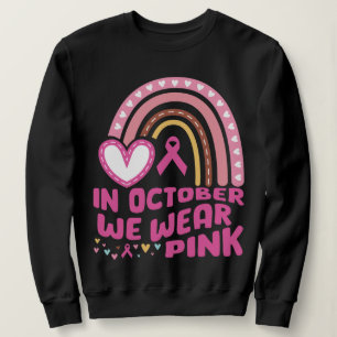 Sudadera Arcoiris Rosado En Octubre Usamos Camisas De Sudad