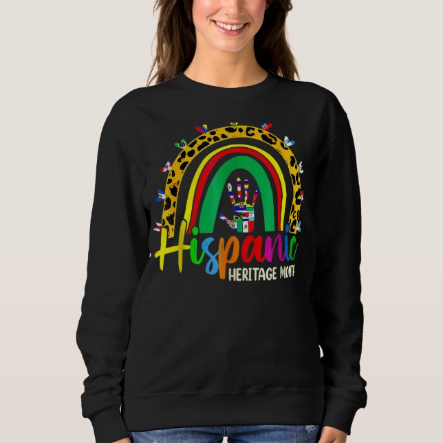 Sudadera Arcoiris Todos los países marcan heri hispano naci (Anverso)