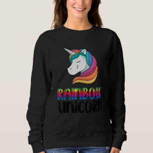Sudadera Arcoiris unicornio Orgullo transgénero bisexual
