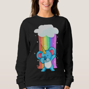 Sudadera Arcoiris zoológico Koalacorn Dabbing Unicorn Koal