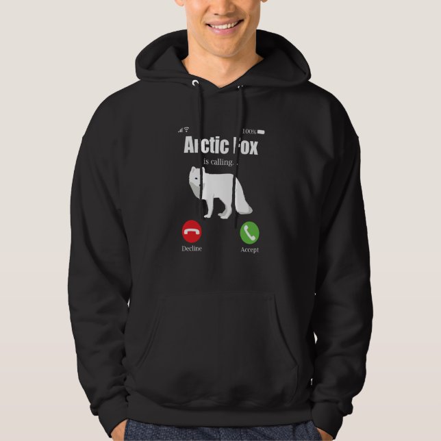 Sudadera Arctic Fox Artic Animals Cute Artic Fox Pajamas  1 (Anverso)