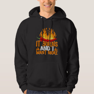 Sudadera Arde y quiero más salsa de chile picante Pep
