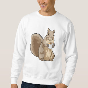 Sudadera ardilla con copa de café