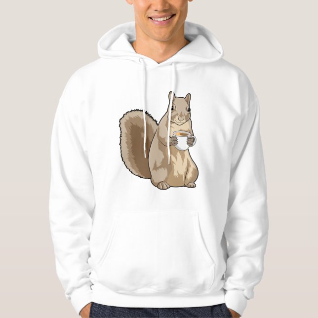 Sudadera ardilla con copa de café (Anverso)