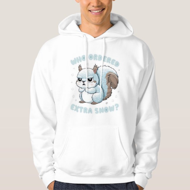 Sudadera ardilla congelada - ¿Quién Ordenó Nieve Extra? (Anverso)