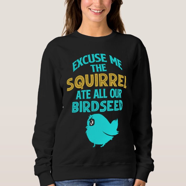 Sudadera Ardilla de Comedero de Pájaros (Anverso)
