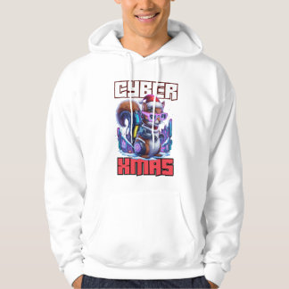 Sudadera ardilla de la navidad cibernética: vacaciones futu