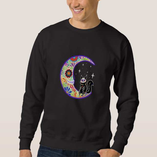 Sudadera Ardilla Dia De Los Muertos Esqueleto   (Anverso)