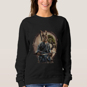 Sudadera Ardilla Samurai Arbol arte japonés