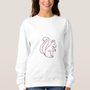 Sudadera Ardilla suave moderna divertida