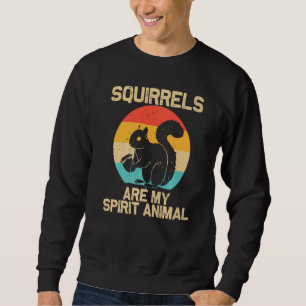 Sudadera Ardilla Vintage Para Hombres Mujeres Ardilla 1