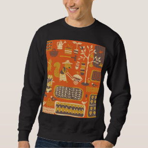 Sudadera Ardillas de jardín: Escena animal caprichosa
