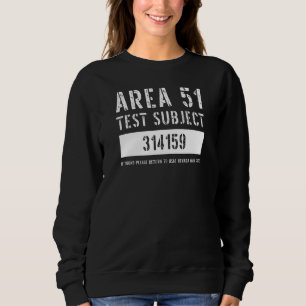 Sudadera Área 51 Ensayo Asunto 314159 Alien Ufo Prisión Esc