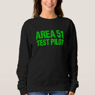 Sudadera Área 51 Prueba Piloto Retro Halloween Costume Rosw