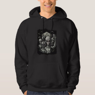 Sudadera Área 51 Selfie de extraterrestres ovni Foto de gru