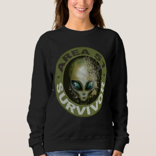 Sudadera Área 51 Sobreviviente Ufo Alien Evolution Design