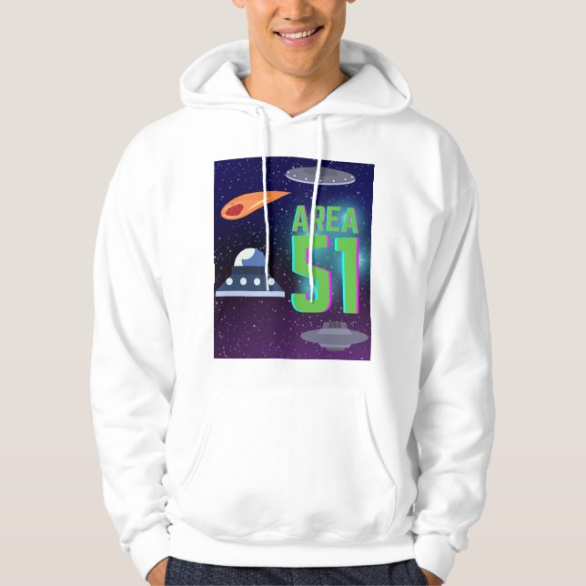Sudadera área 51 universo (Anverso)