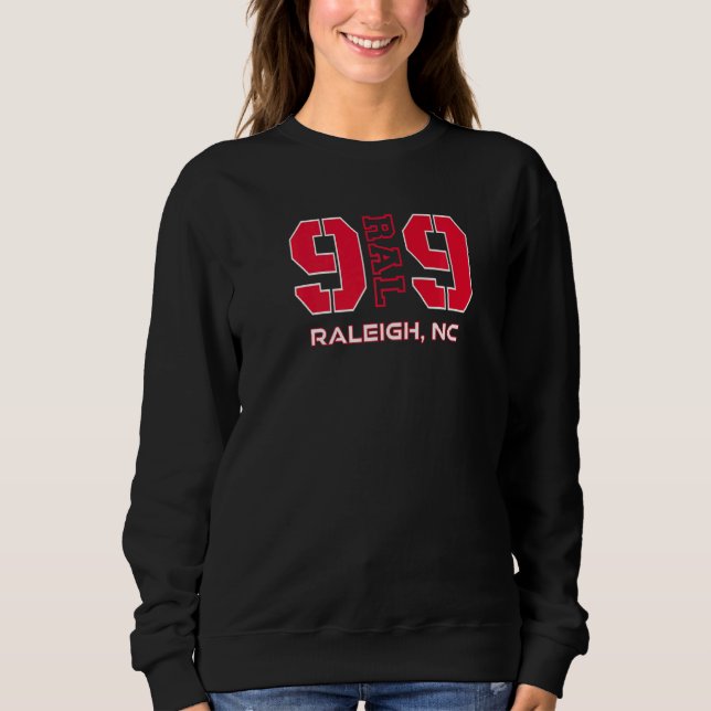 Sudadera Area Code 919 Raleigh North Carolina  NC GPS Coord (Anverso)