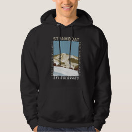 Sudadera Área de esquiar Steamboat Winter Colorado Vintage