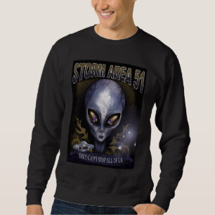 Sudadera Área de tormenta 51 Alien UFO No pueden detenernos