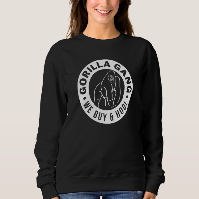 Sudadera Áreas bursátiles de gorilas (Anverso)