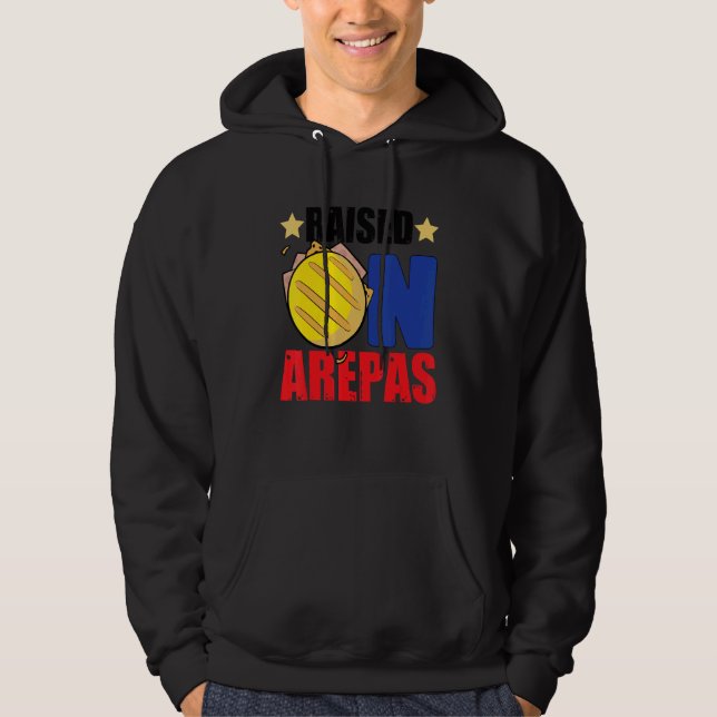 Sudadera Arepa de comida tradicional con bandera de Venezue (Anverso)