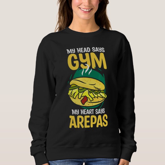 Sudadera Arepas Maker Para El Corazón De Carne De Carne De  (Anverso)