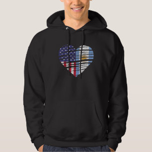 Sudadera Argentina American Grown Heart USA Patriot Heritag