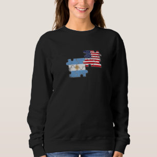 Sudadera Argentina Estados Unidos País de origen Bandera ar