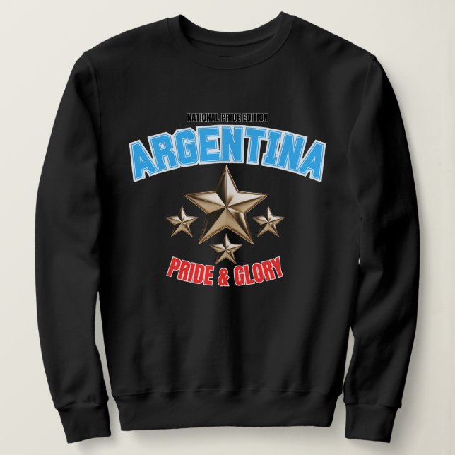 Sudadera Argentina National Pride Women's Sweatshirt (Anverso del diseño)