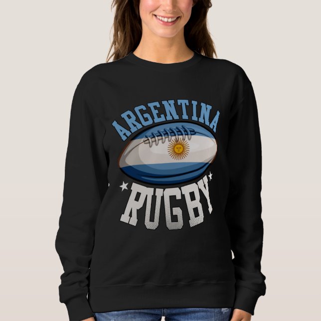 Sudadera Argentina Rugby Sports Player  Argentine Fan (Anverso)