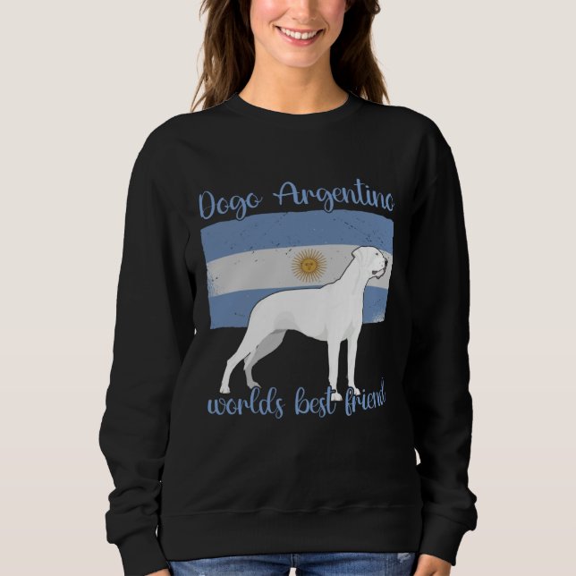 Sudadera Argentine Dogo My Best Friend Is A Dog Dogo Argent (Anverso)