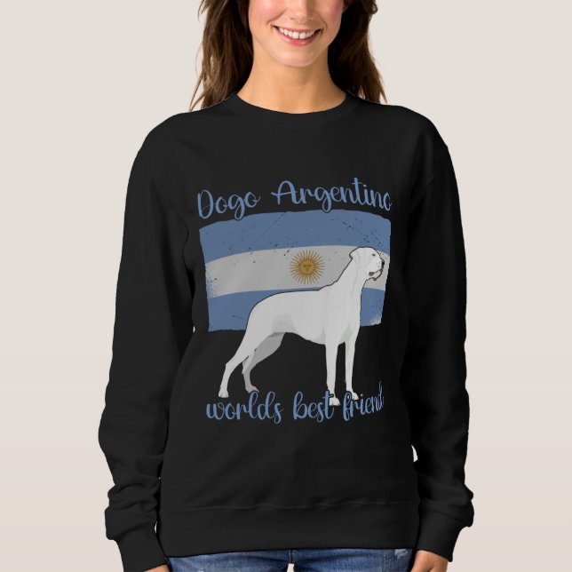 Sudadera Argentine Dogo My Best Friend Is A Dog Dogo Argent (Anverso)