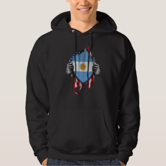 Sudadera Argentinian Blood Inside Me  Argentina Flag