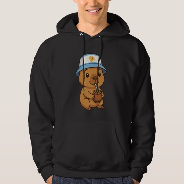 Sudadera Argentinian Capybara Yerba Mate Kawaii Argentina C (Anverso)
