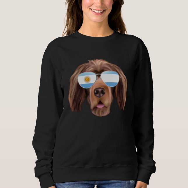 Sudadera Argentinian Flag Sussex Spaniel Dog Argentina Pock (Anverso)