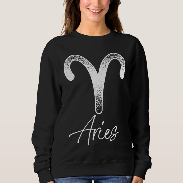 Sudadera Aries Astrology and Horoscope Zodiac Sign (Anverso)