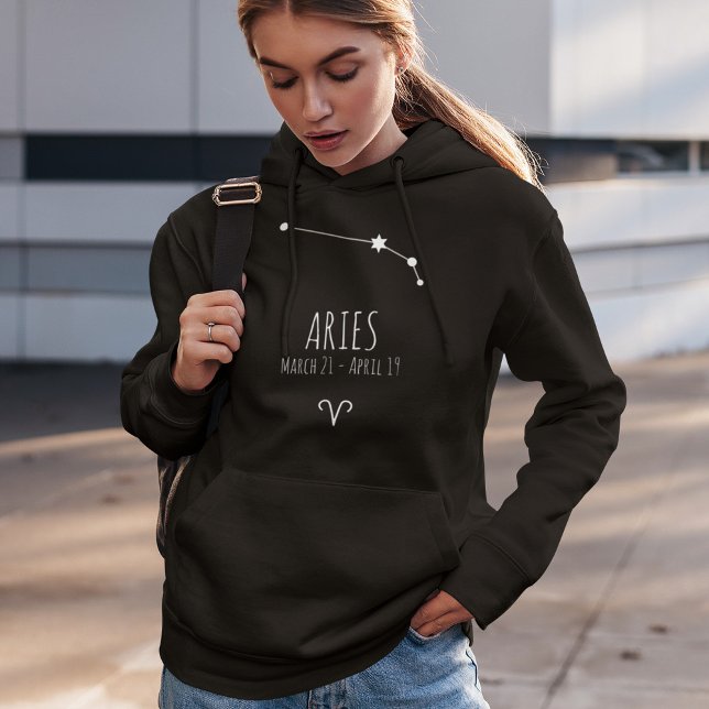 Sudadera Aries | Hoodie de Constelación de Zodiac personali (Subido por el creador)