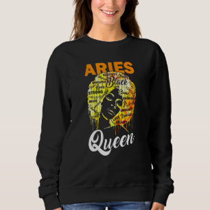 Sudadera Aries Queen Black Woman Afro Natural Hair African
