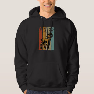 Sudadera Aries Retro Zodiac Aries Estilo Vintage Astrología