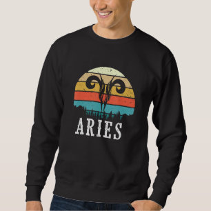 Sudadera Aries Zodiac Rótulo Astrología Símbolo Astrologer 