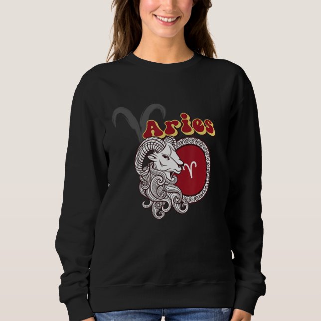 Sudadera Aries Zodiac Sign (Anverso)