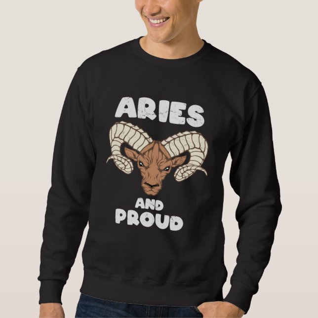 Sudadera Aries Zodiac Sign (Anverso)