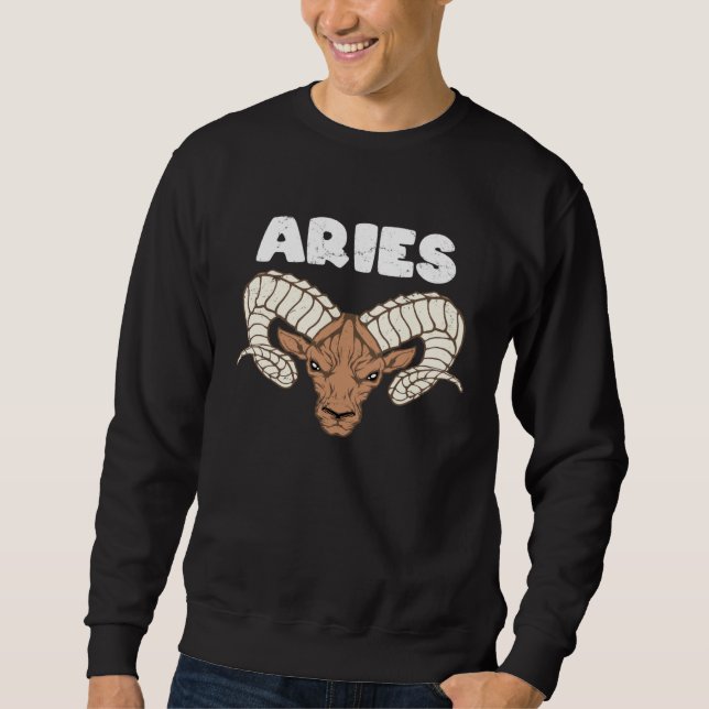 Sudadera Aries Zodiac Sign Aries Personality (Anverso)