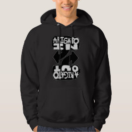 Sudadera Arigato In, Arigato Out (black and white)