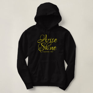 Sudadera Arise inspiradora y Shine Faith Black